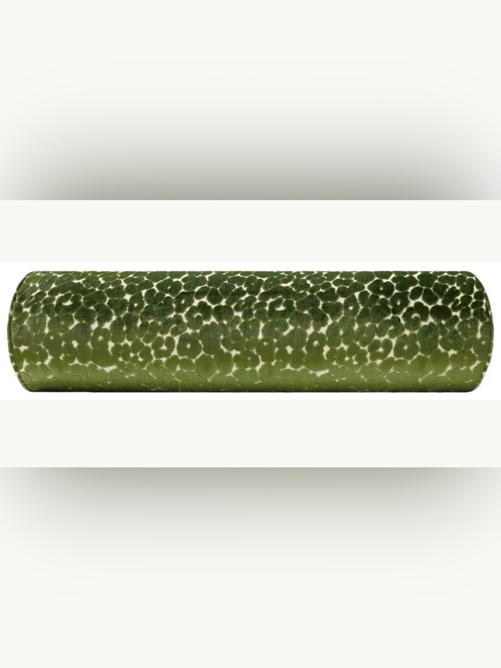 NEW Custom Green Animal Pattern Velvet Bolster Pillow - 9” x 48” - Picture 3 of 4